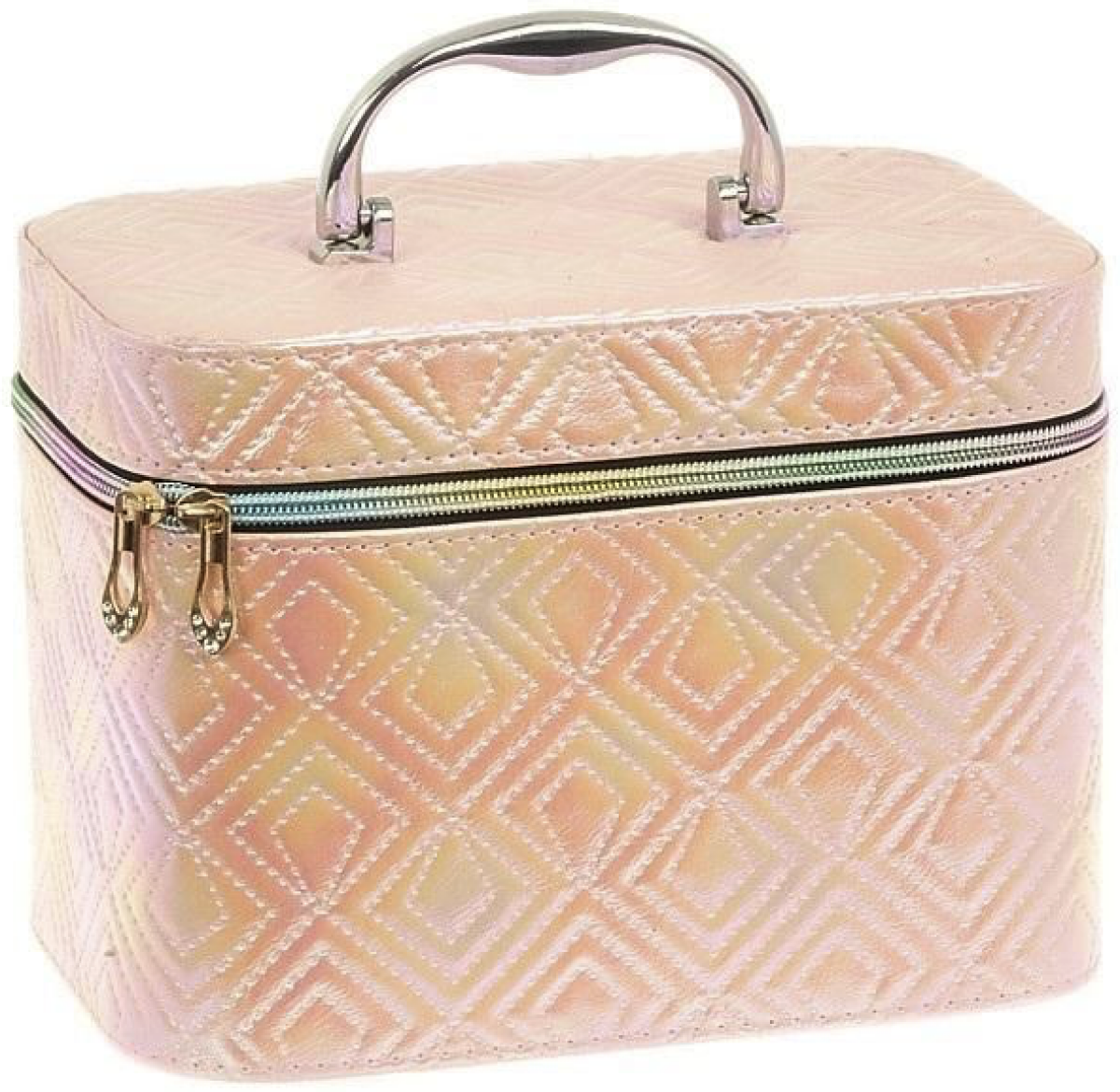 Kufřík L se zrcátkem na zip