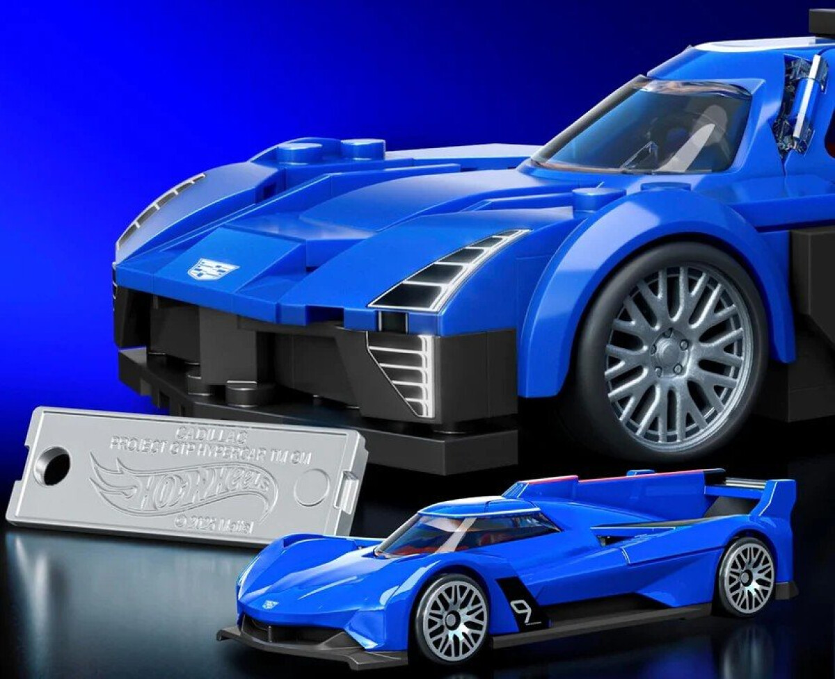 Mega Hot Wheels Extrémní rychlost – Cadillac stavebnice (obrázek 3)