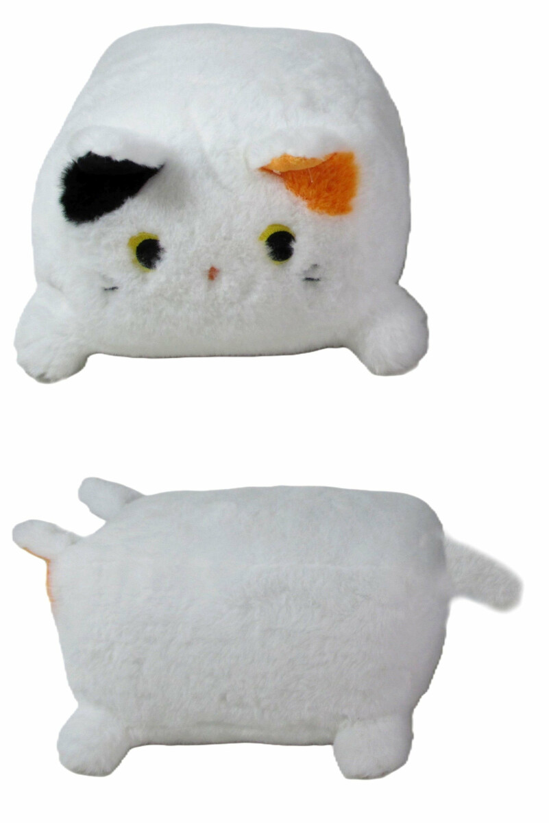 Plyšák Kočka ležící bílá – 20 cm