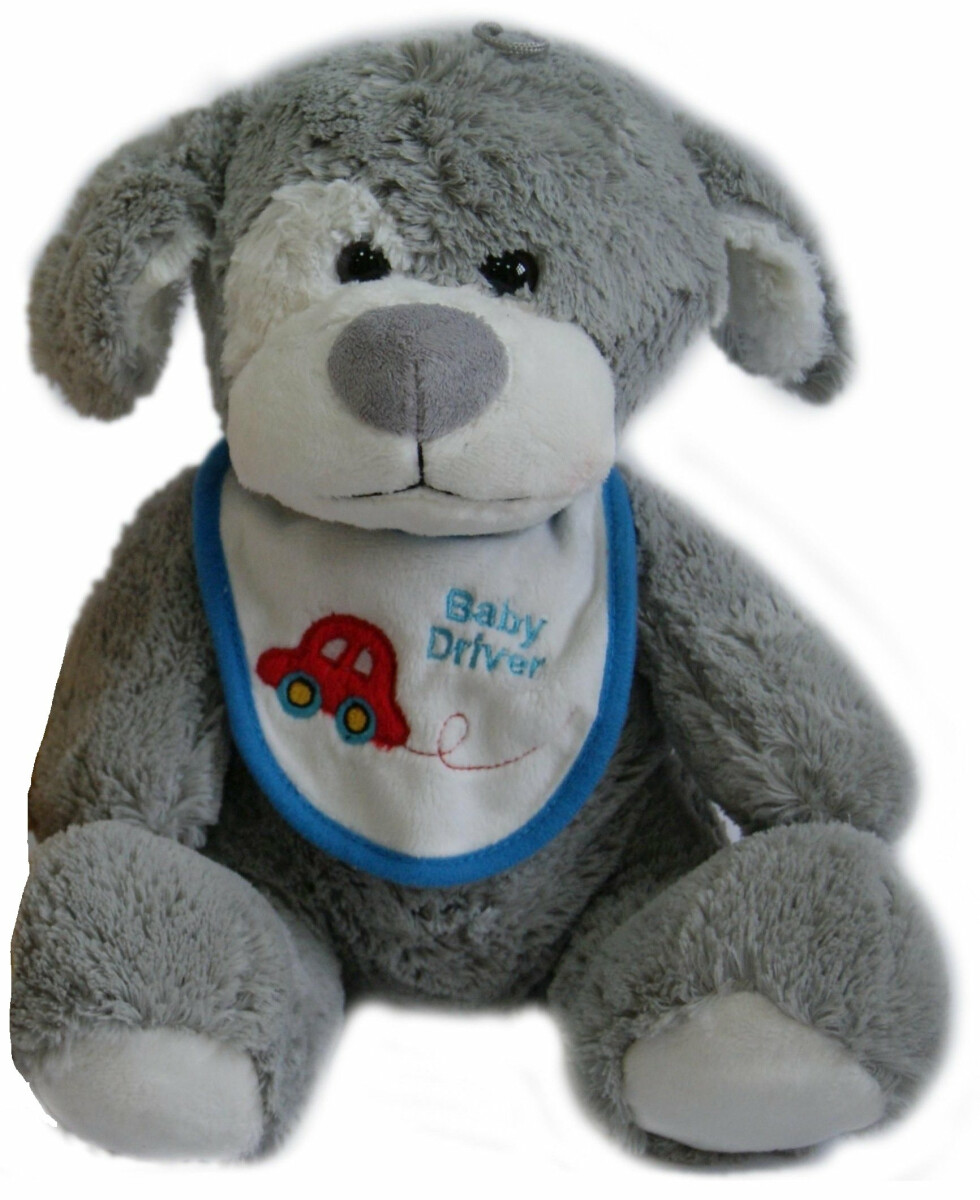 Plyšák Pes šedý – 26 cm