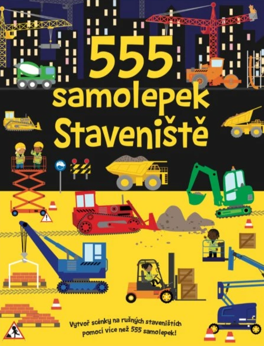 Kniha 555 samolepek Staveniště