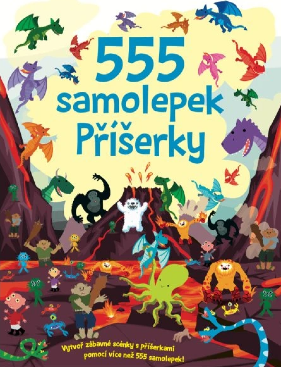 Kniha 555 samolepek Příšerky