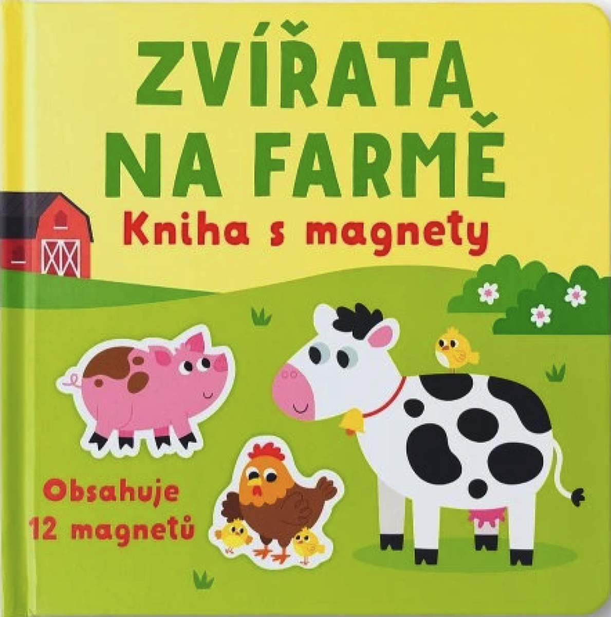 Kniha Zvířata na farmě - kniha s magnety