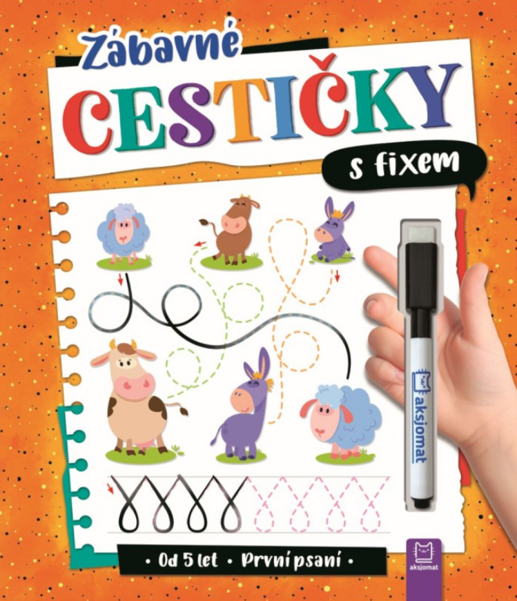 Kniha Zábavné cestičky s fixem - První psaní