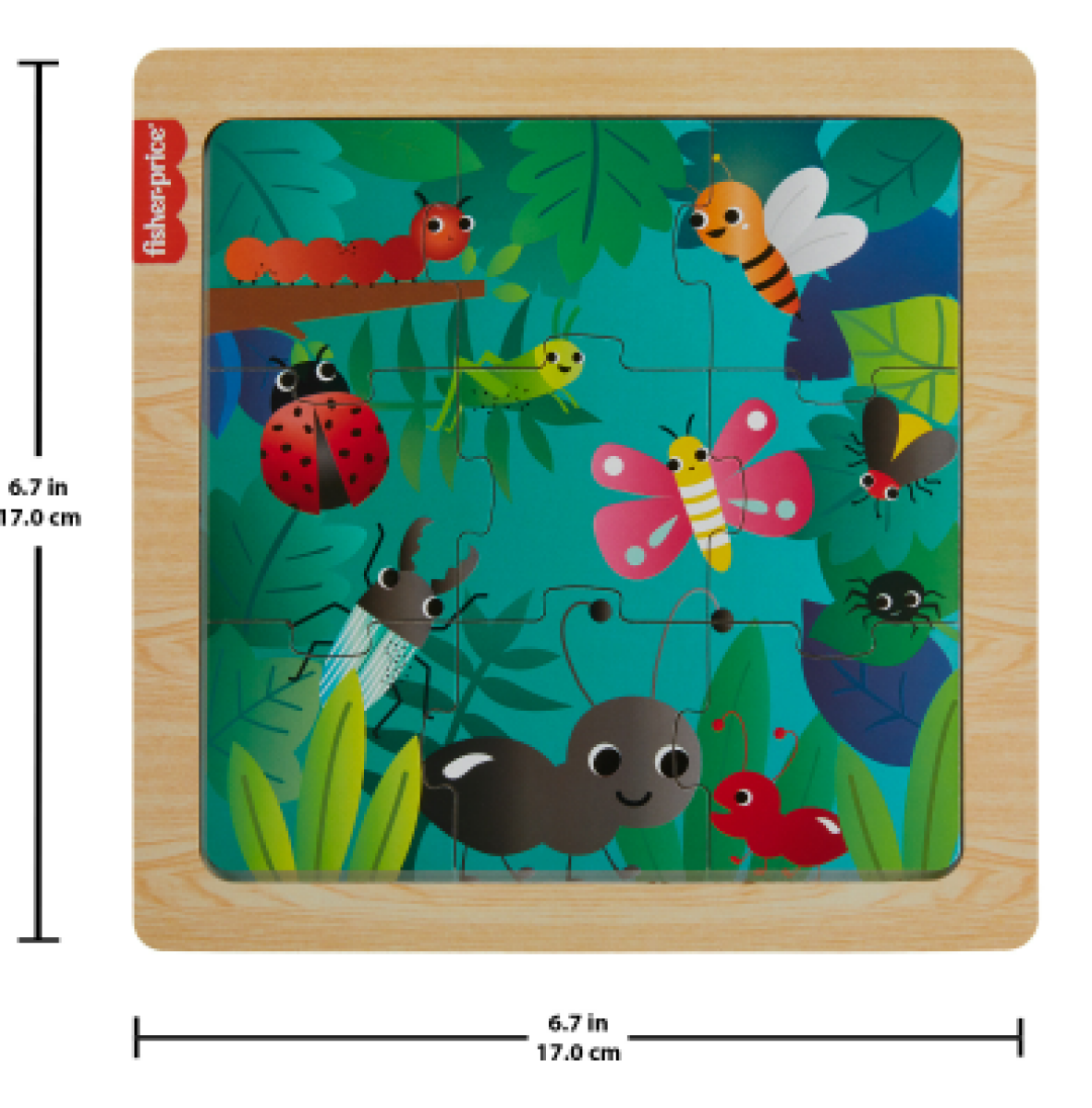 Dřevěné puzzle Hmyz