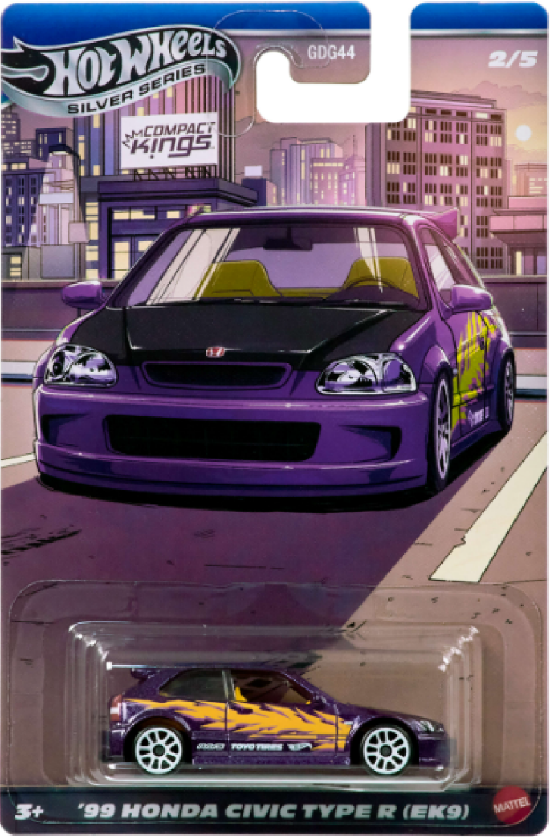 Hot Wheels Silver Series – '99 Honda Civic Type R (EK9) (1:64)