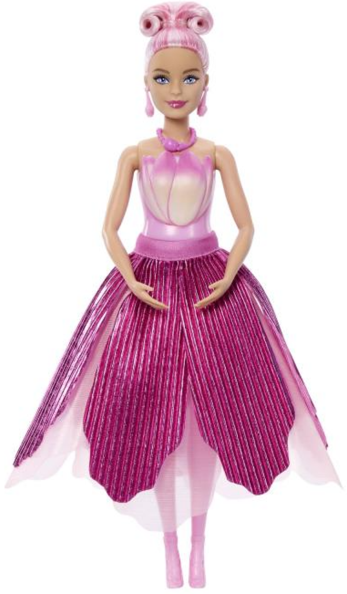 Barbie PETAL POP květinové překvapení - růžový tulipán
