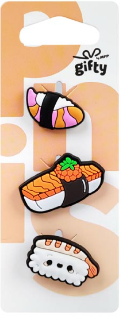 Gifty - Silikonová sada 3 pinů sushi