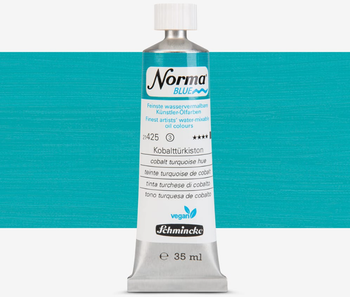 Olejová barva Norma Blue 35ml – 425 Cobalt turquoise hue