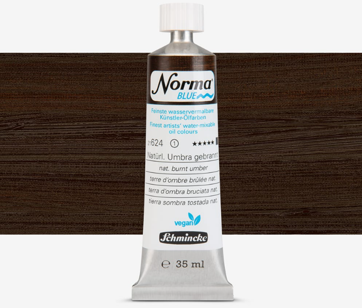 Olejová barva Norma Blue 35ml – 624 Natural burnt umber