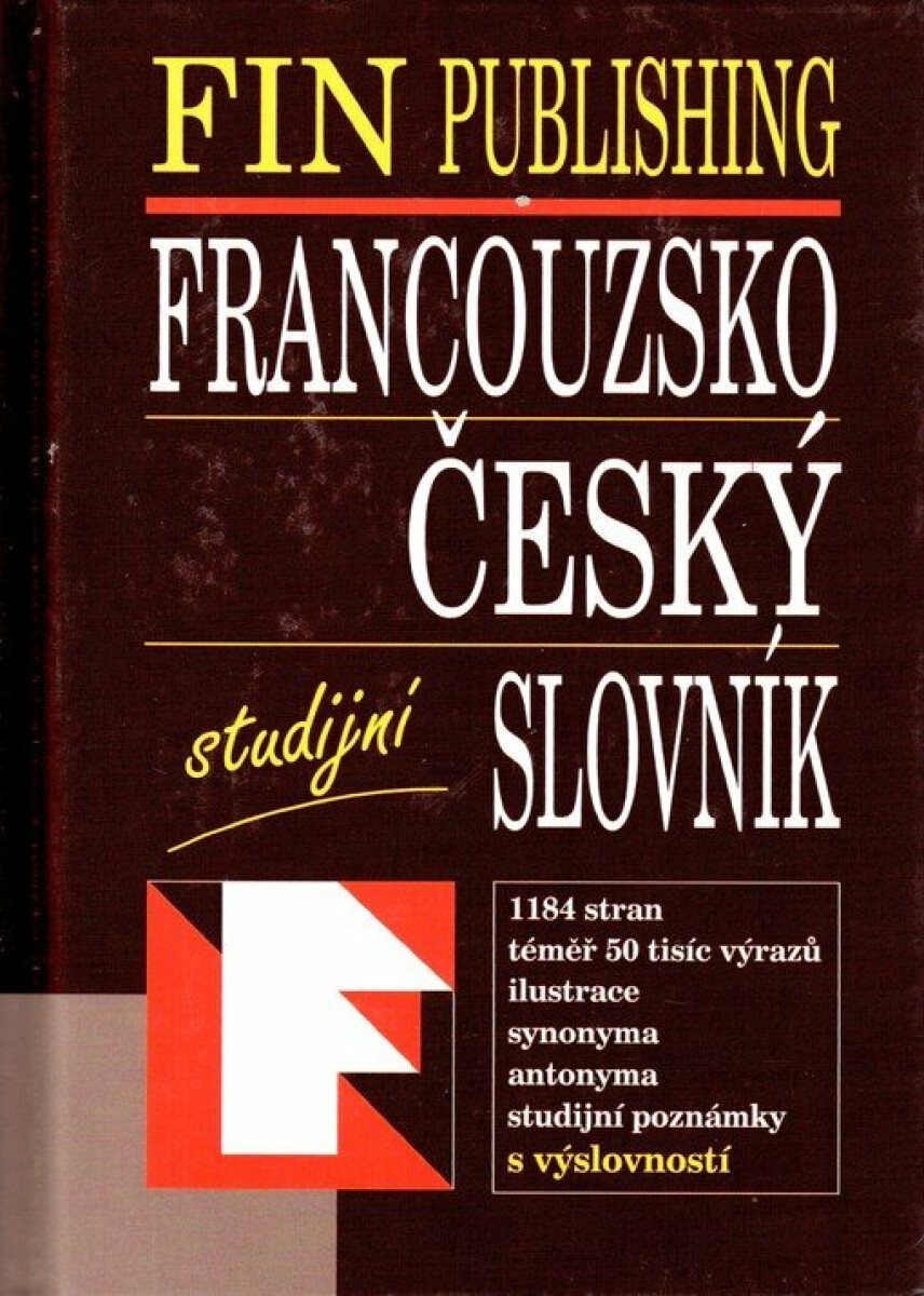 Francouzsko-český studijní slovník (poškozená)