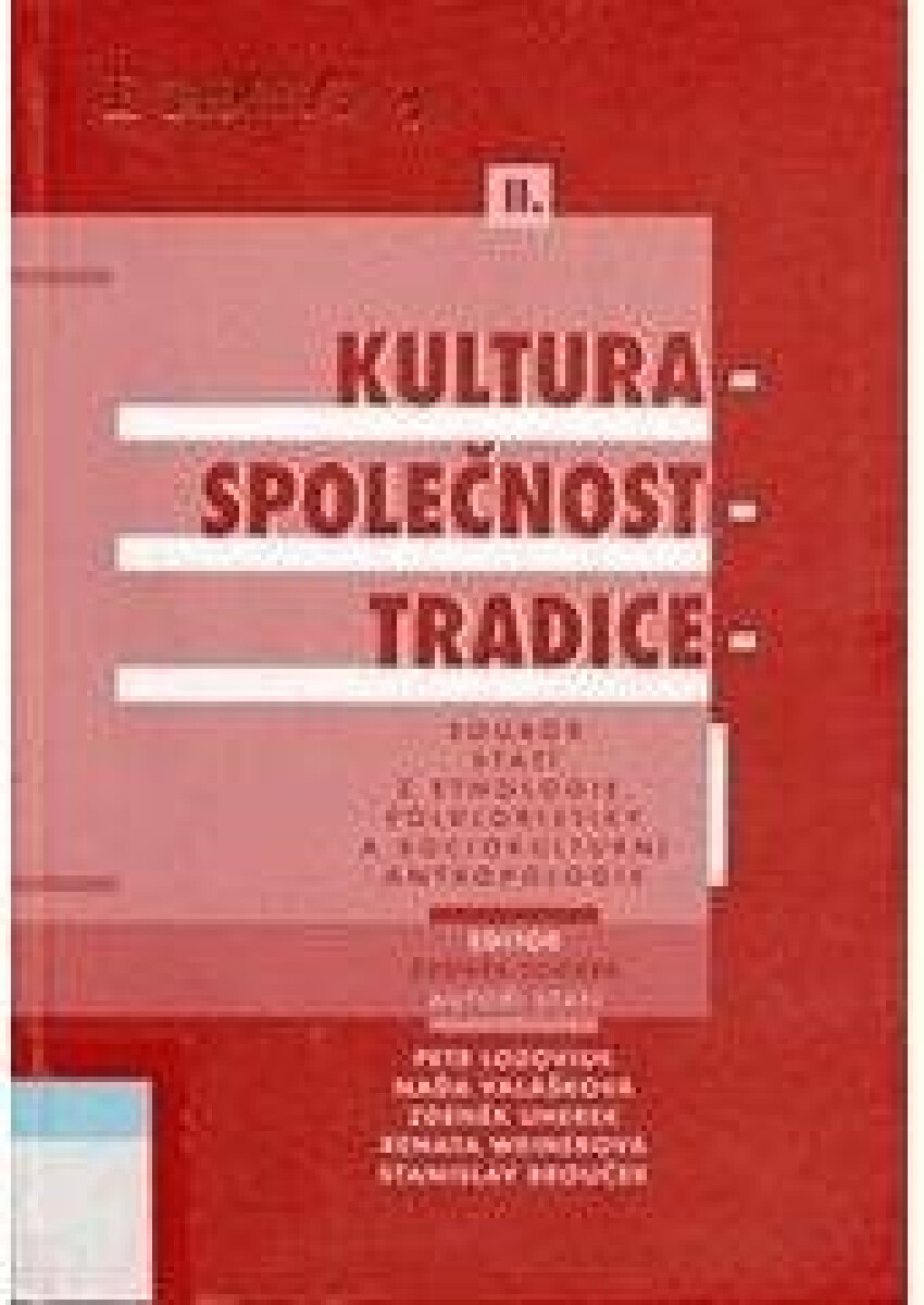 Kniha Kultura - společnost - tradice (poškozená)