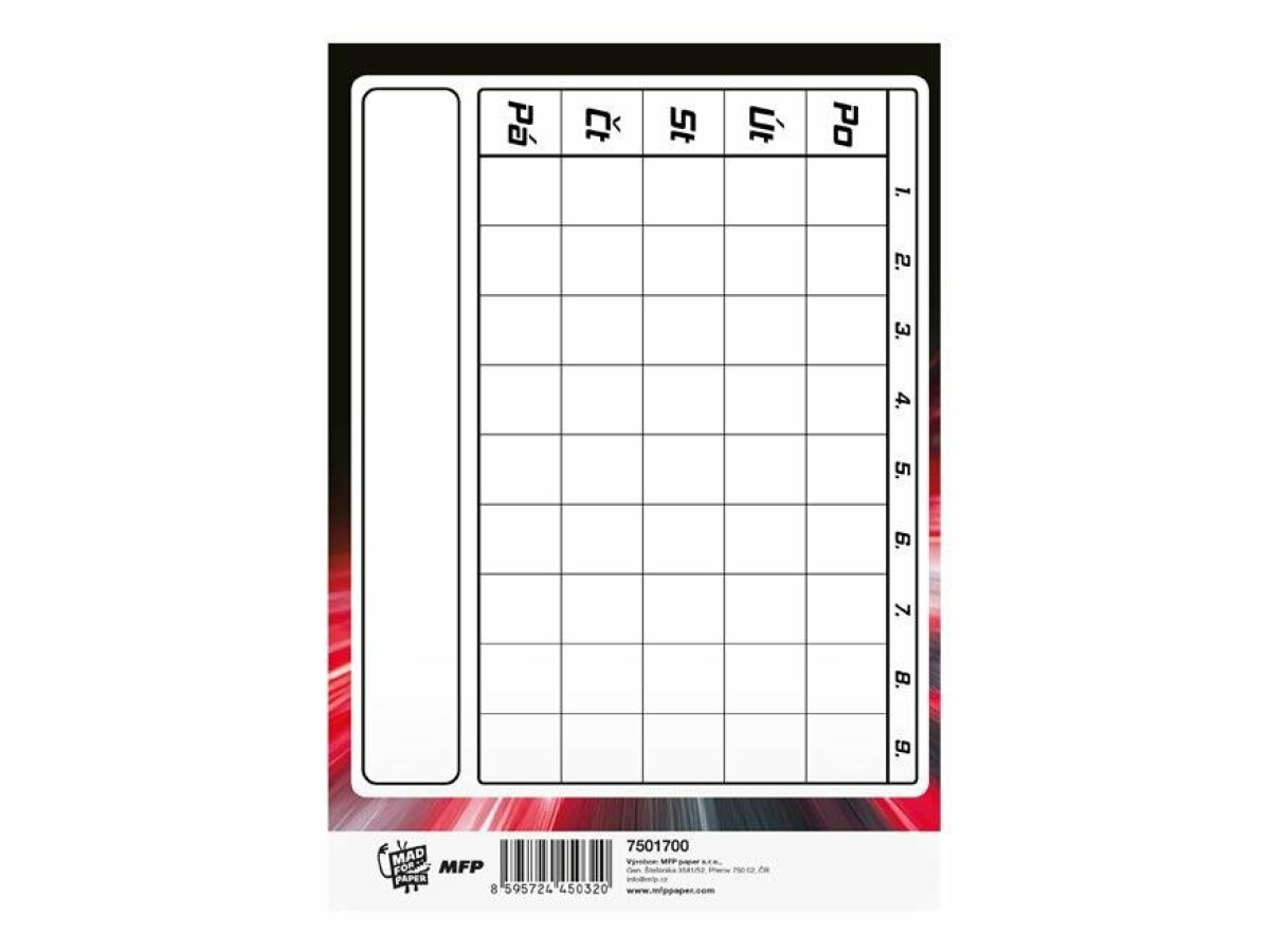 Úkolníček MFP A5 Formule
