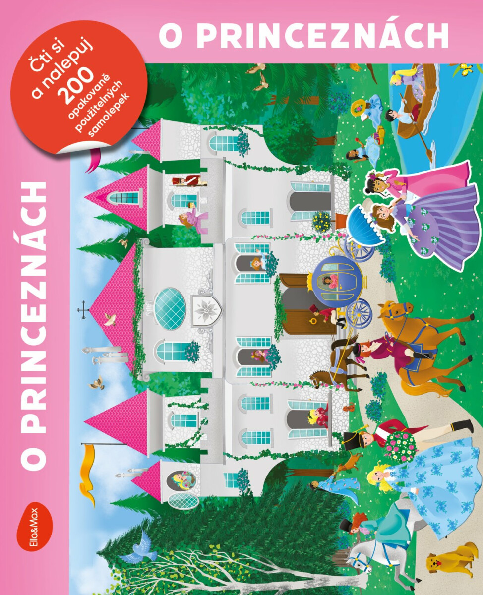 Levně Čti a nalepuj – O PRINCEZNÁCH, kniha se samolepkami