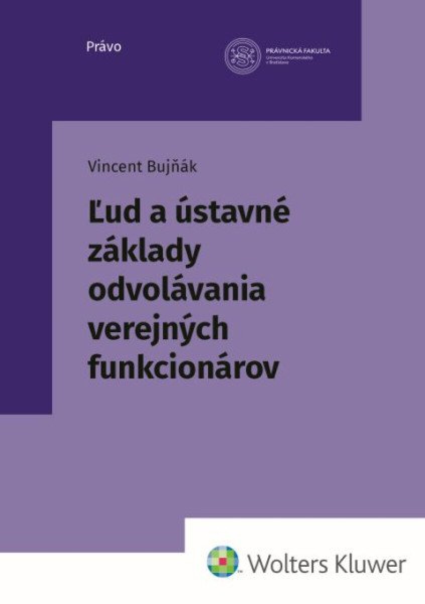 Kniha Ľud a ústavné základy odvolávania verejných funkcionárov