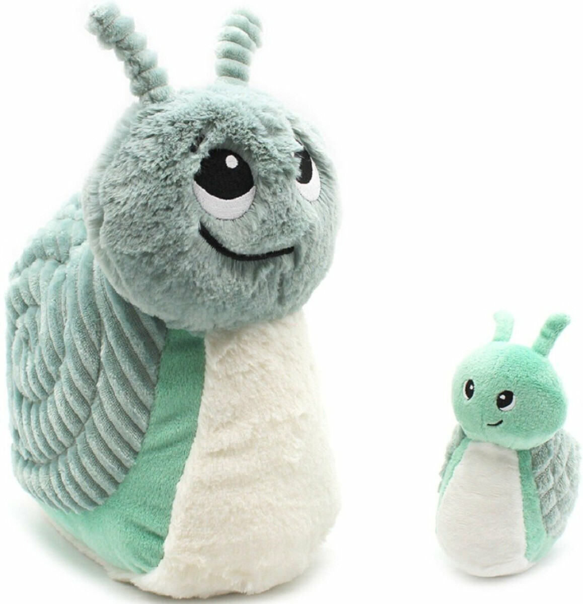 Plyšový šnek Speedou mátový - máma s miminkem