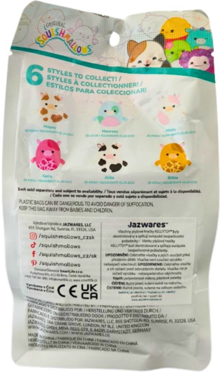 Squishmallows Mystery voňavý plyšák, 13 cm - mořské kravičky (obrázek 9)