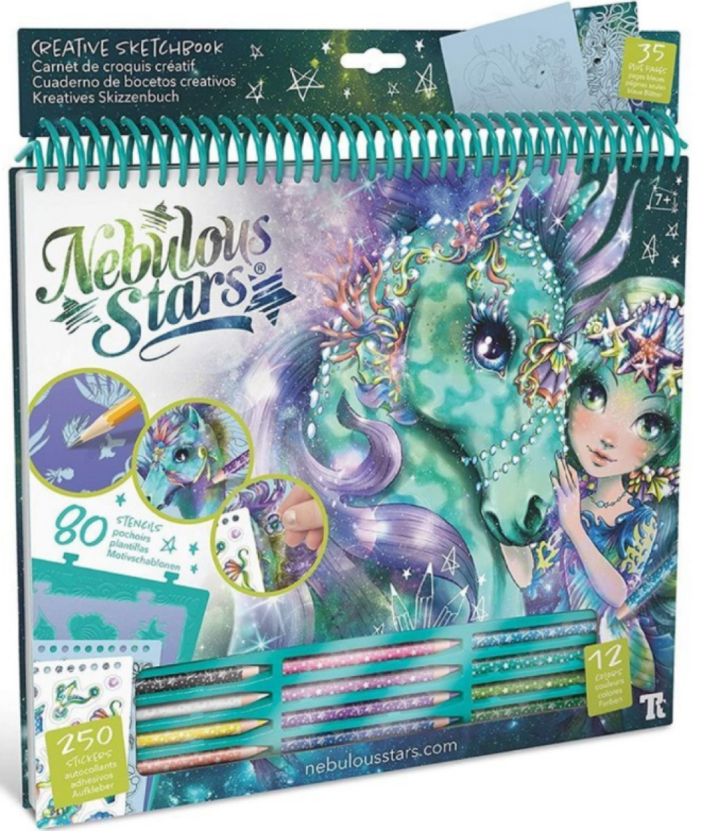 Stars omalovánky zelené