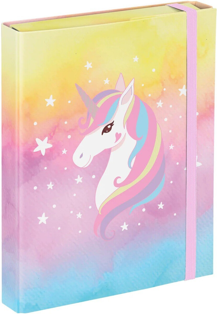 BAAGL Desky na školní sešity A5 Rainbow Unicorn Presco Group