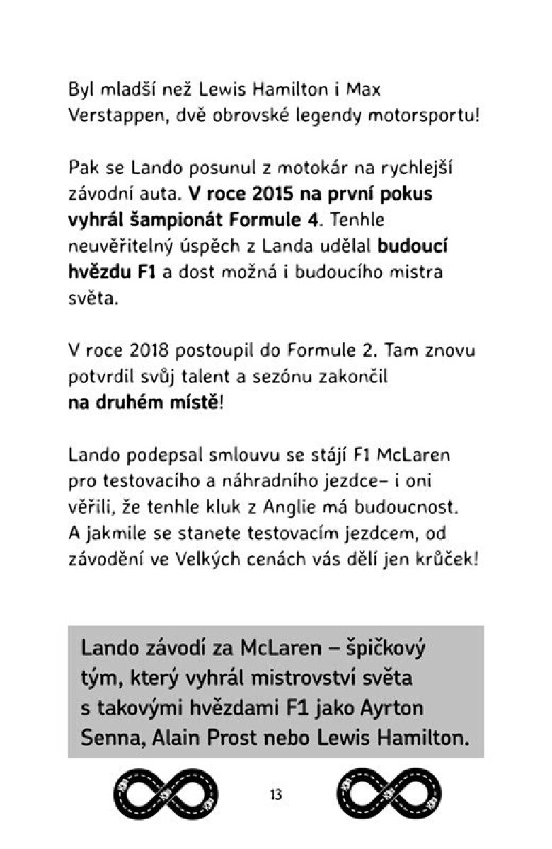 Hvězdy formule 1 - Lando Norris - Maurice Hamilton (obrázek 3)