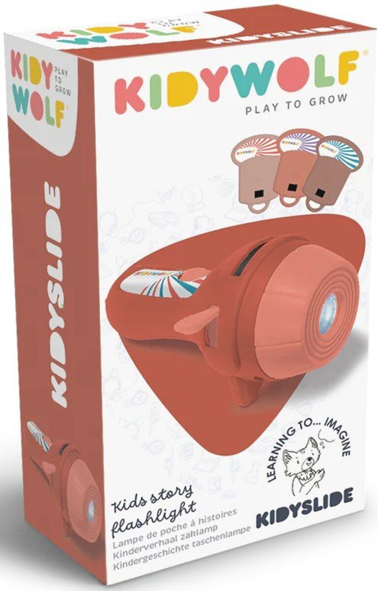 Dětská kapesní promítačka Kidyslide – červená
