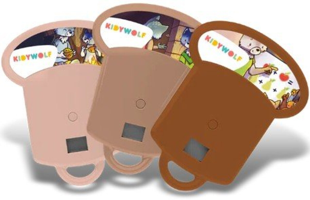 Dětská kapesní promítačka Kidyslide – hnědá