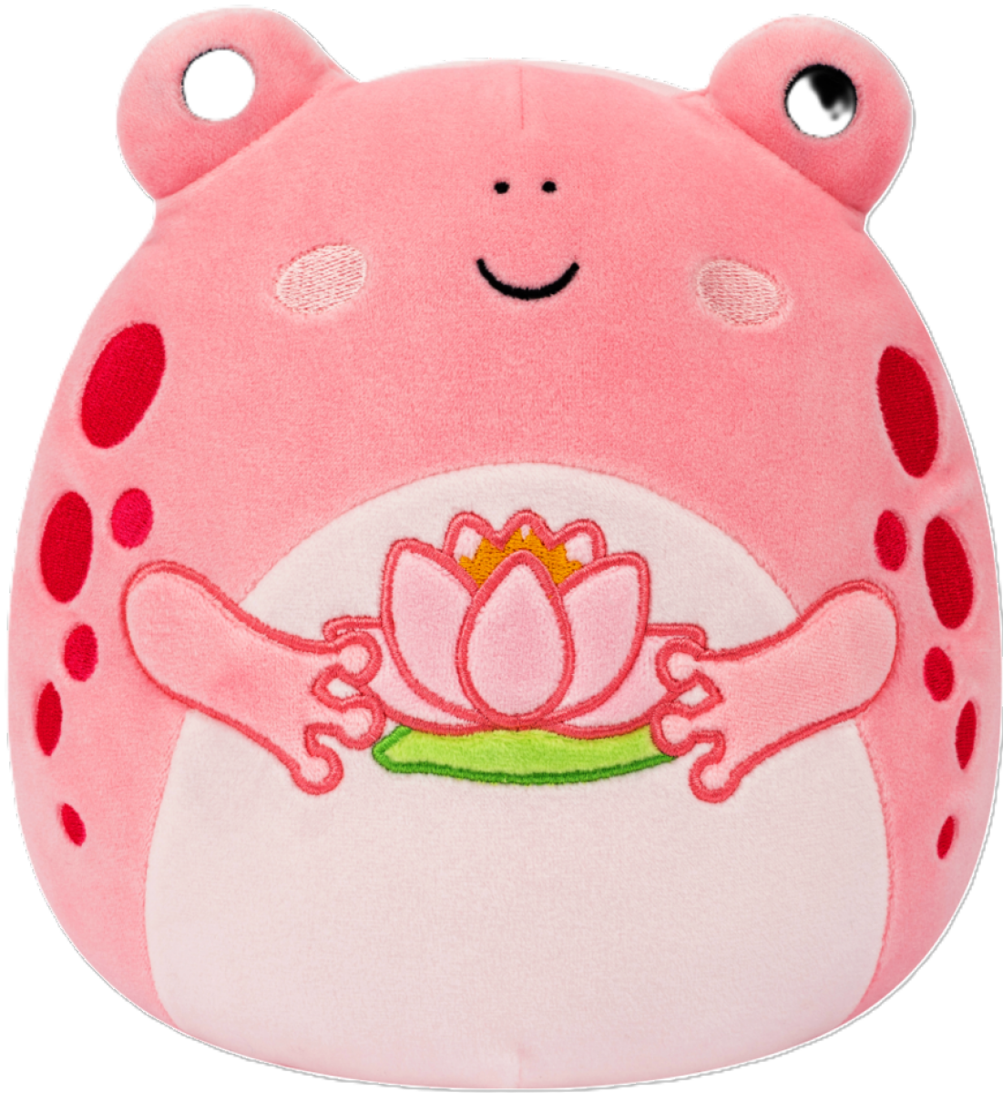 SQUISHMALLOWS Růžová žába s leknínem - Lonina