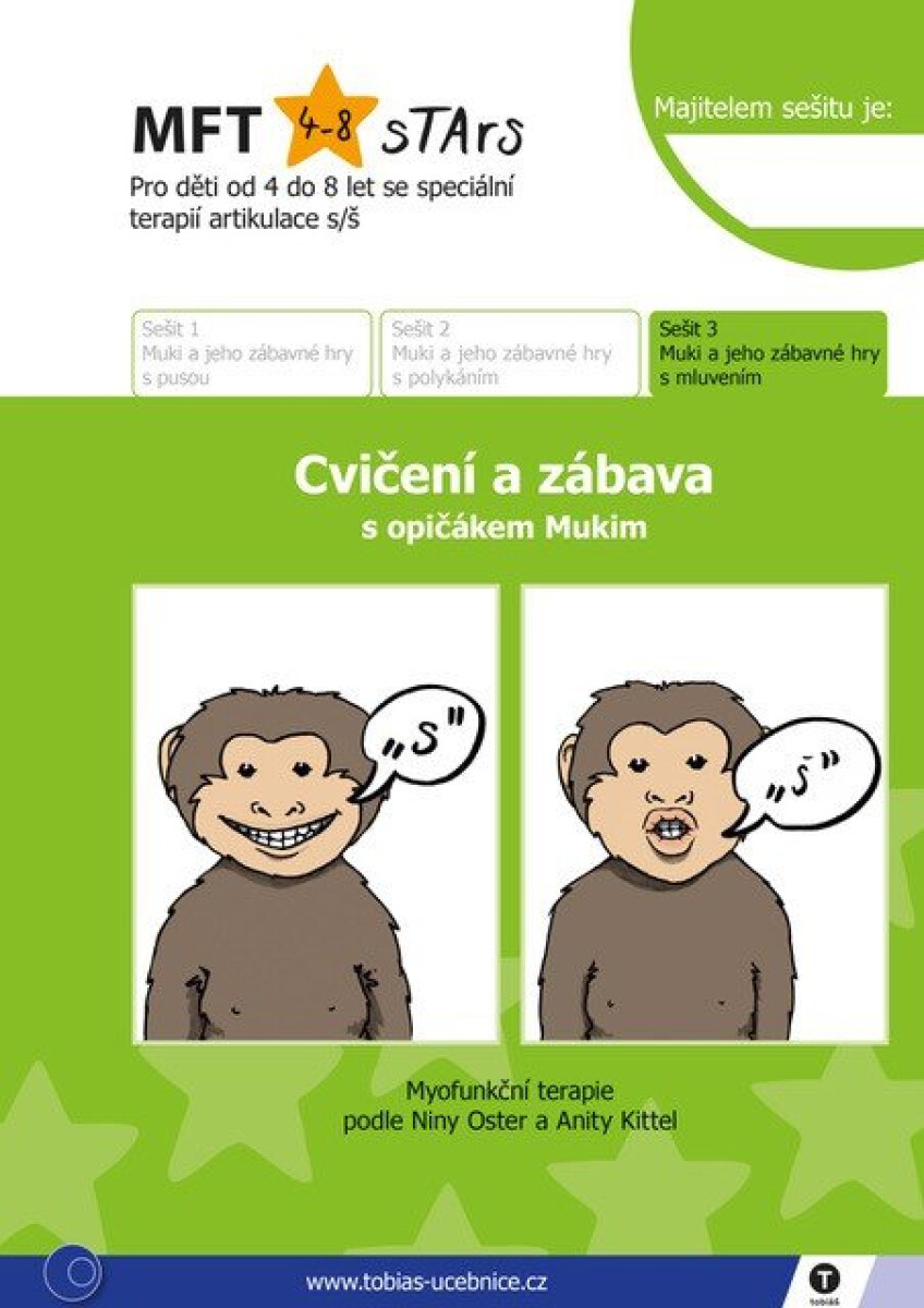 Kniha Muki a jeho zábavné hry s mluvením – sešit 3