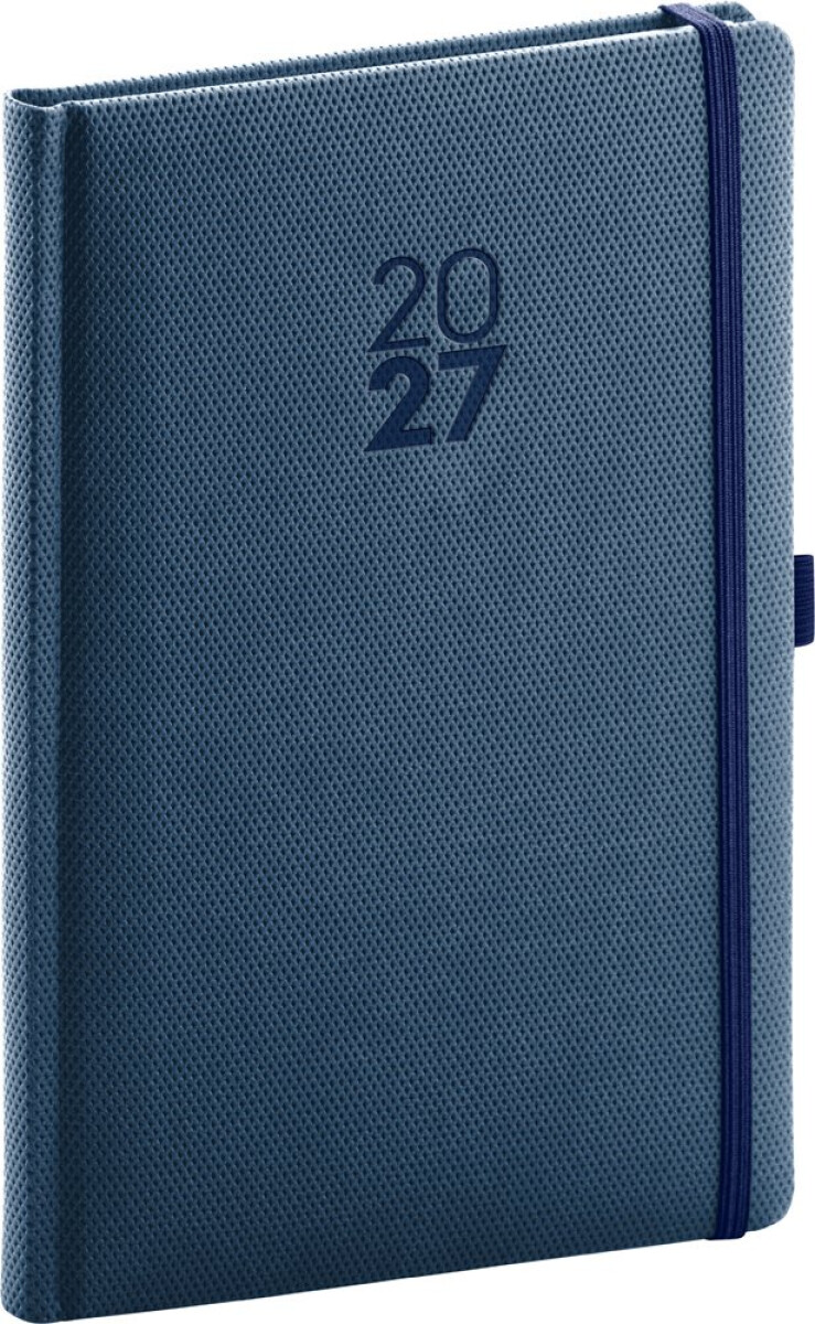 Presco Notique Diamante 2027 - týdenní diář A5 - modrý