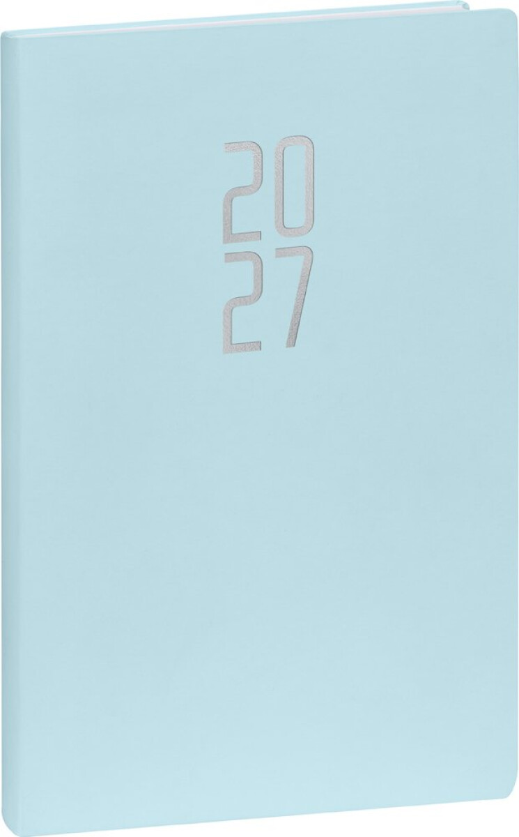Notique týdenní diář Ponza 2027 světle modrý 15 × 21 cm