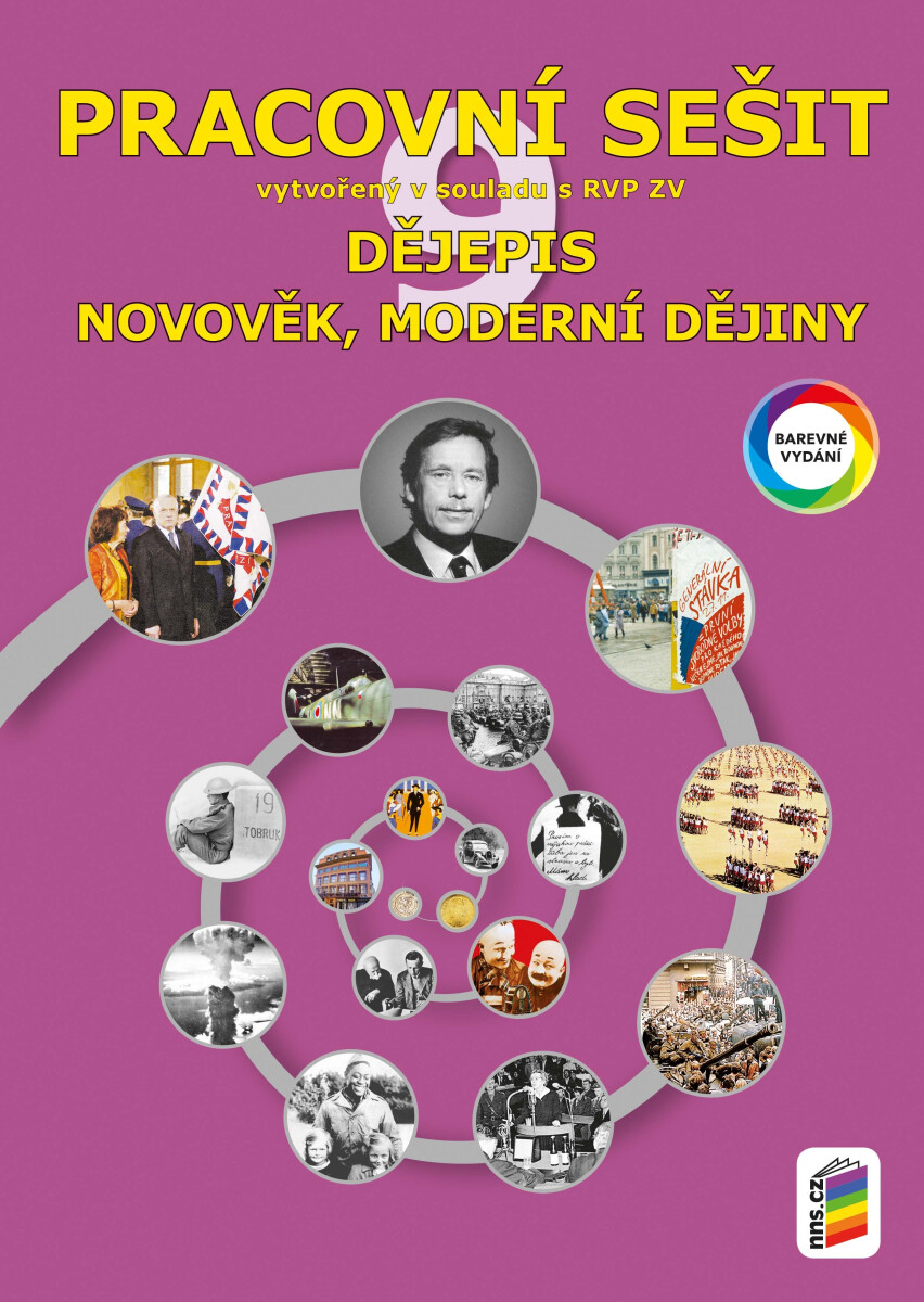 Kniha Dějepis 9 - Novověk, moderní dějiny (barevný pracovní sešit)