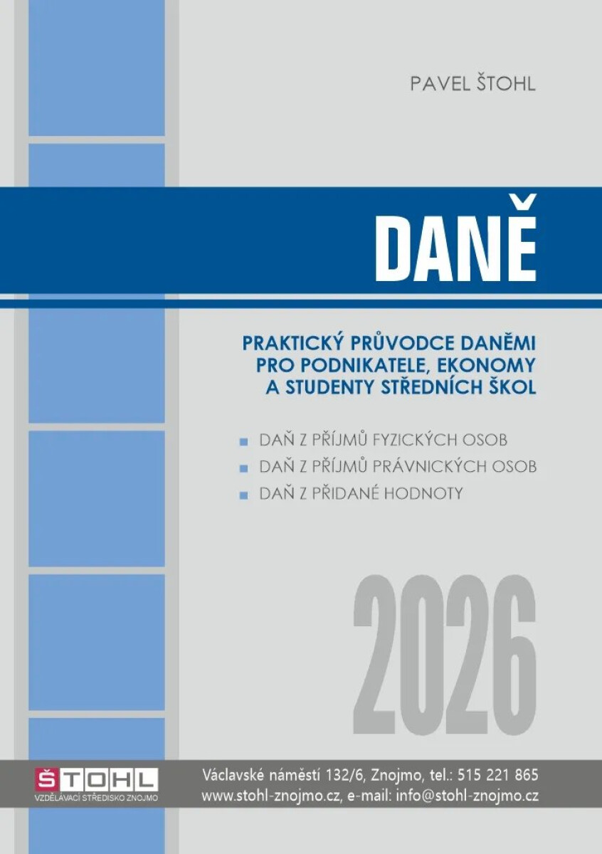 Kniha Daně - praktický průvodce daněmi 2026