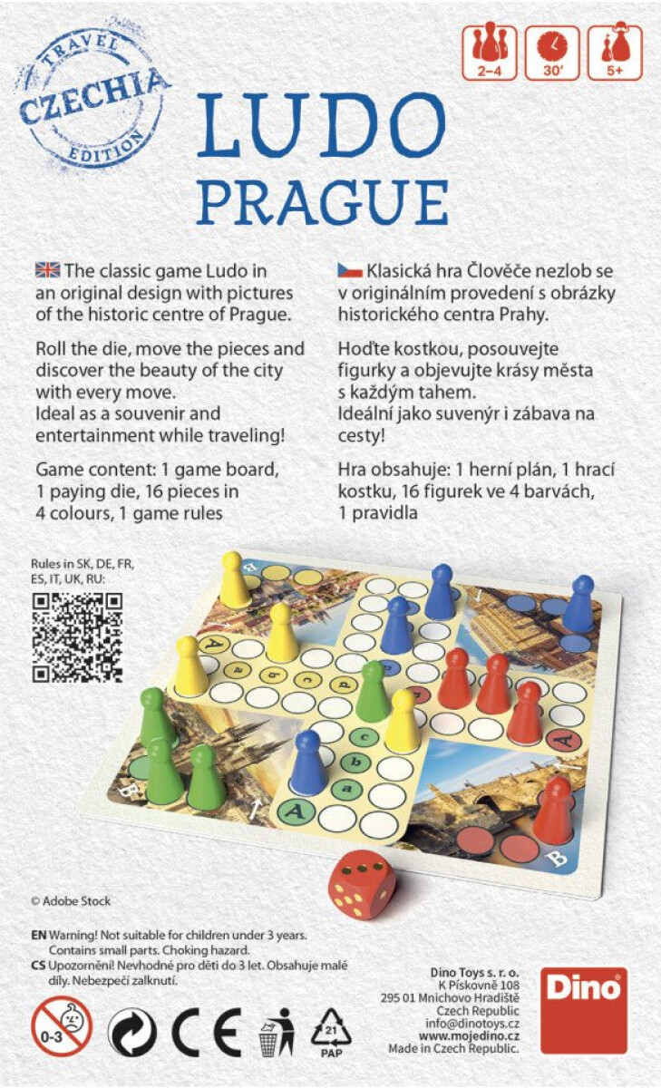 Ludo Prague Cestovní hra (obrázek 4)
