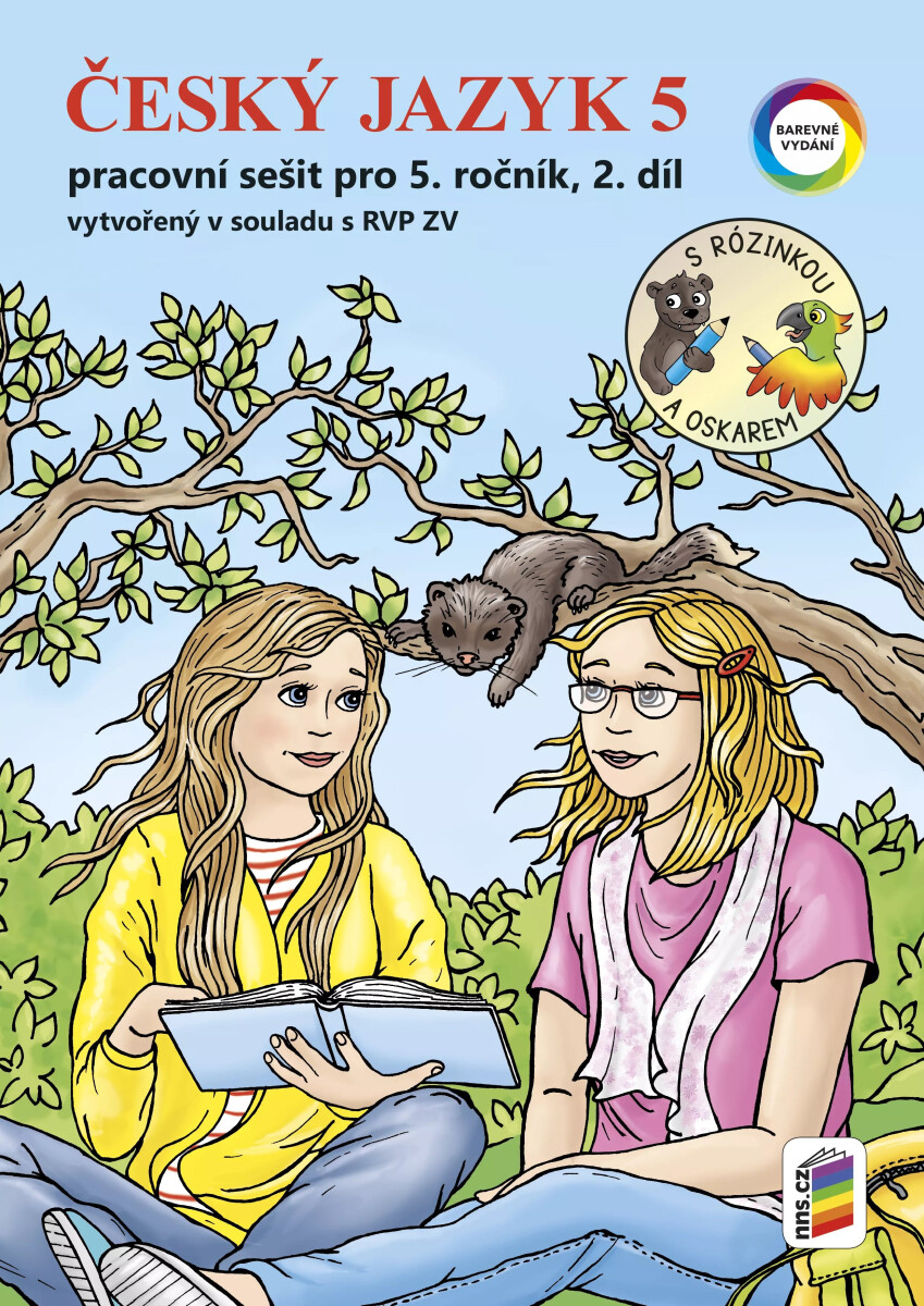 Kniha Český jazyk 5, 2. díl s Rózinkou a Oskarem (barevný pracovní sešit) RVP