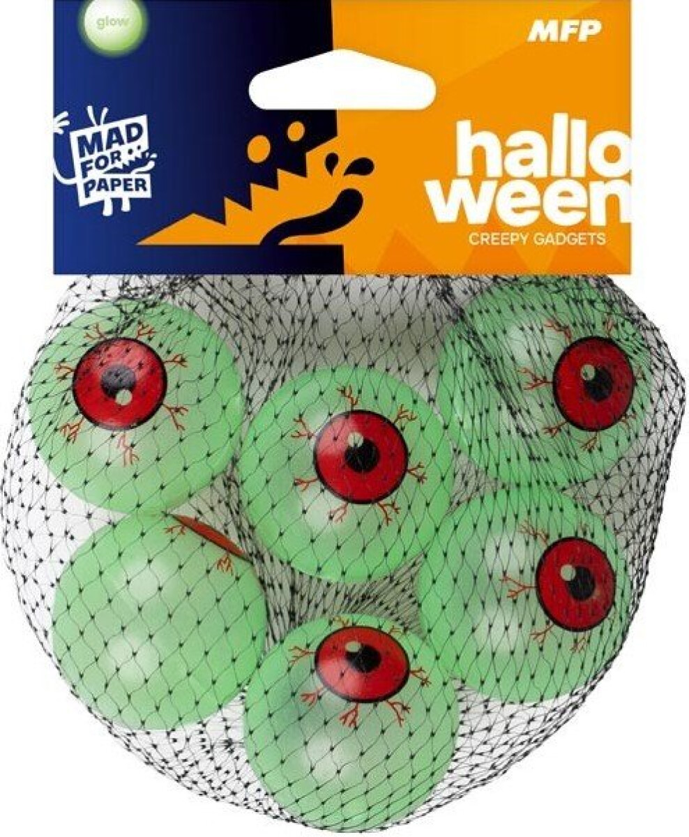 Oči halloween 3,5cm svítící 6pcs