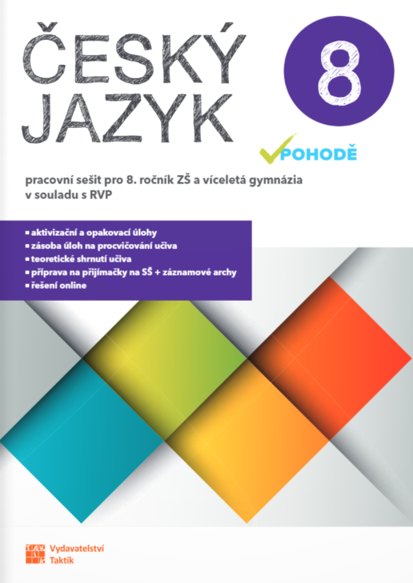 Kniha Český jazyk v pohodě 8 – pracovní sešit