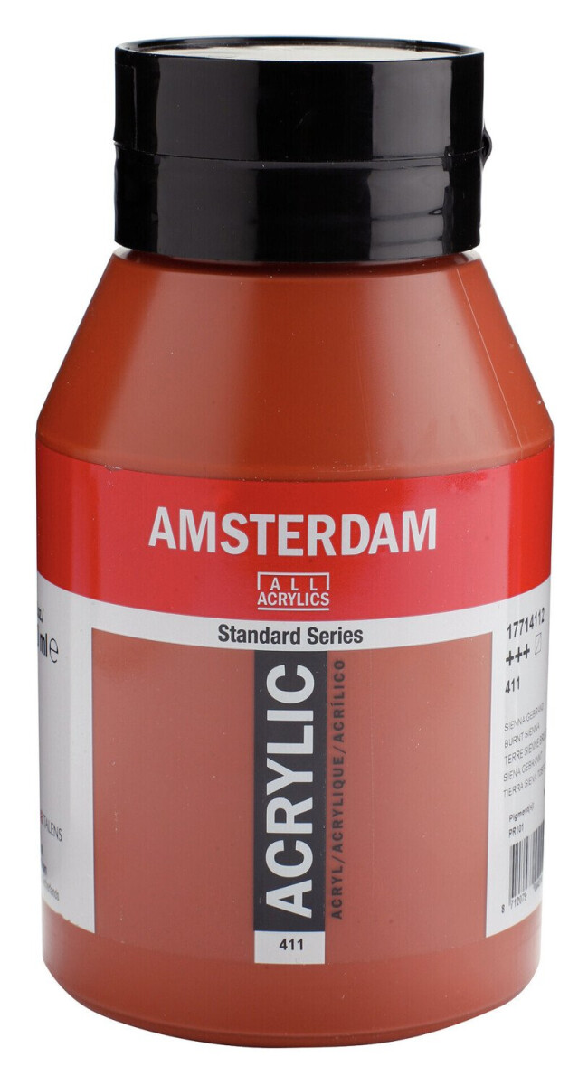 Akrylová barva Amsterdam Standard, 1 litr - 411 Burnt Sienna