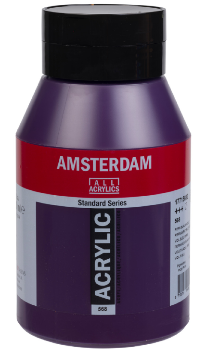 Akrylová barva Amsterdam Standard, 1 litr - 568 Permanent Blue Violet