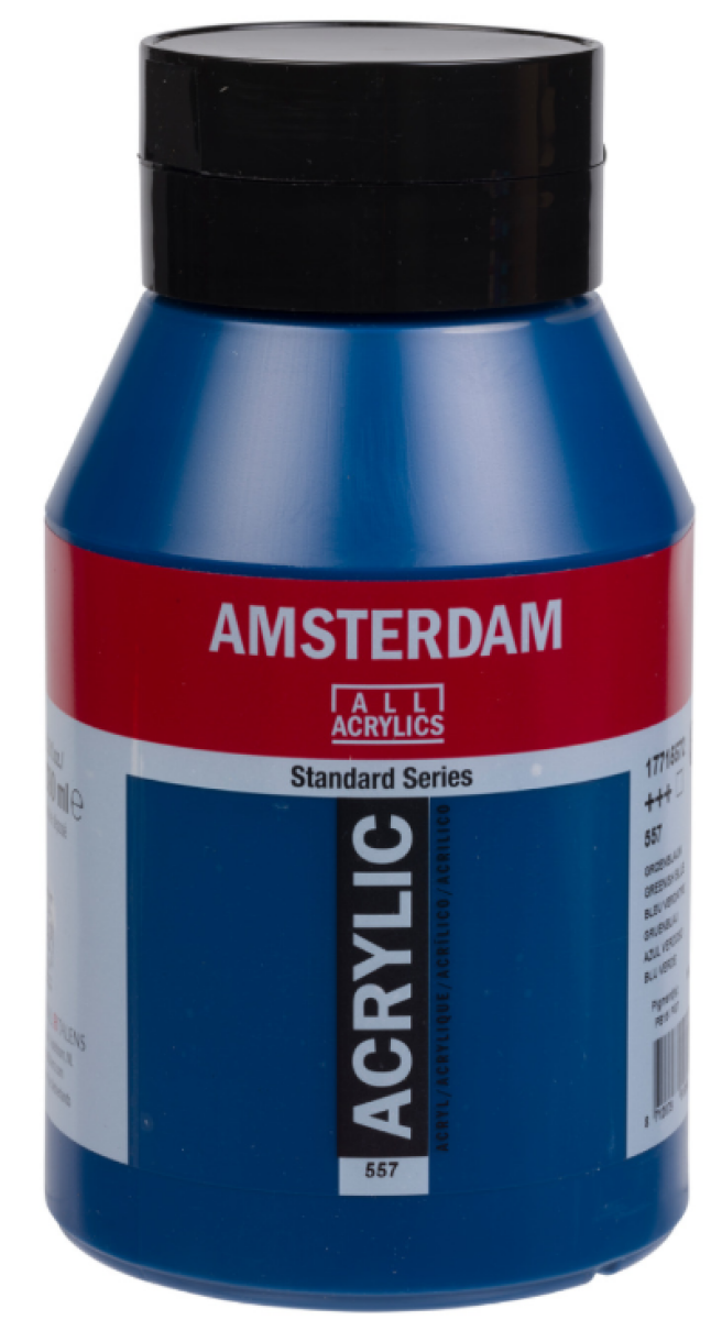 Akrylová barva Amsterdam Standard, 1 litr - 557 Greenish Blue