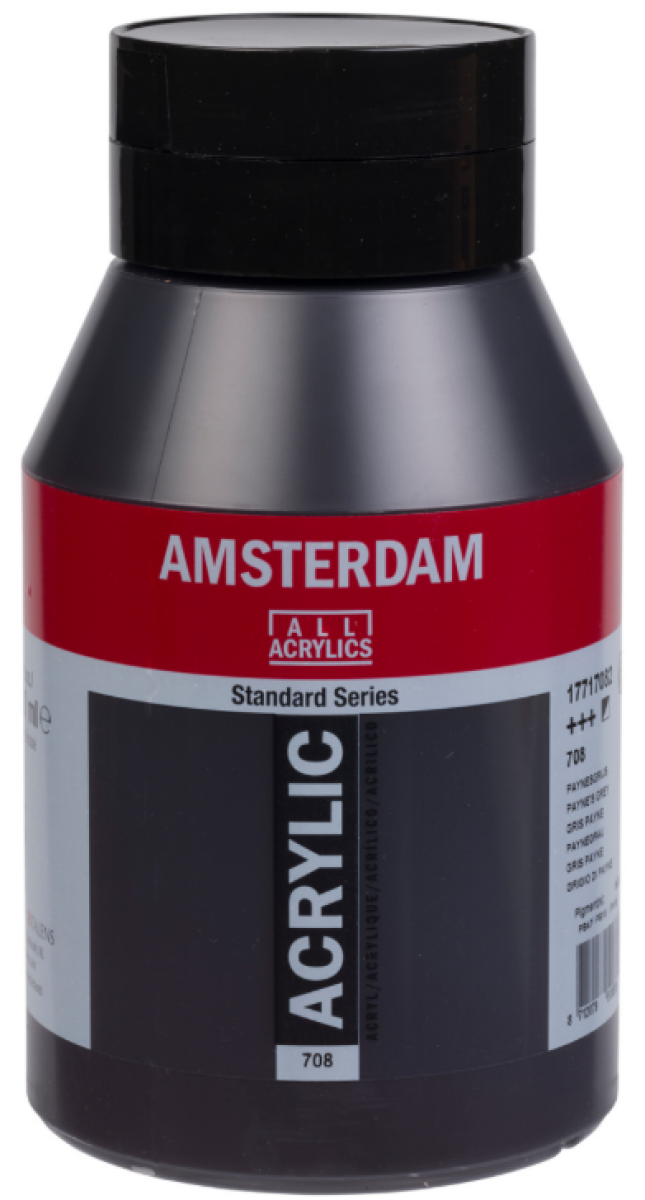 Akrylová barva Amsterdam Standard, 1 litr - 708 Paynes Grey