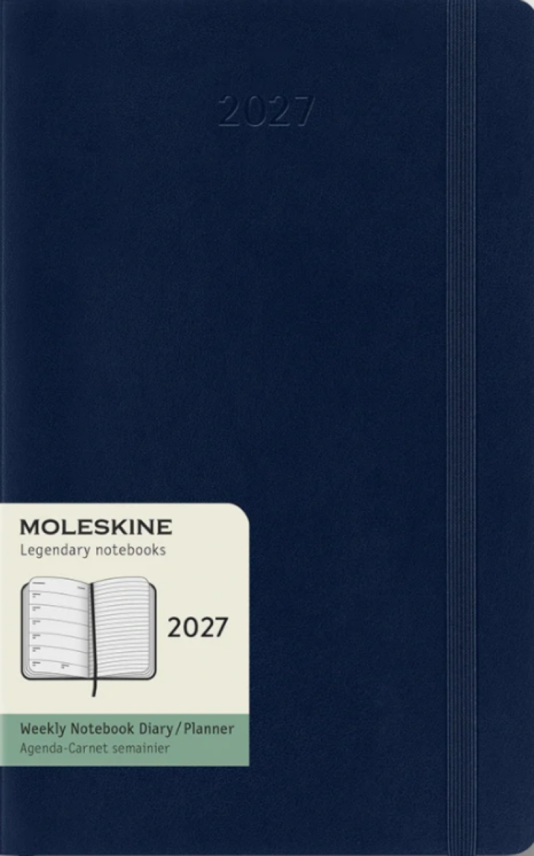 Moleskine – 12-mesačný týždenný plánovací diár 2027 (modrý)