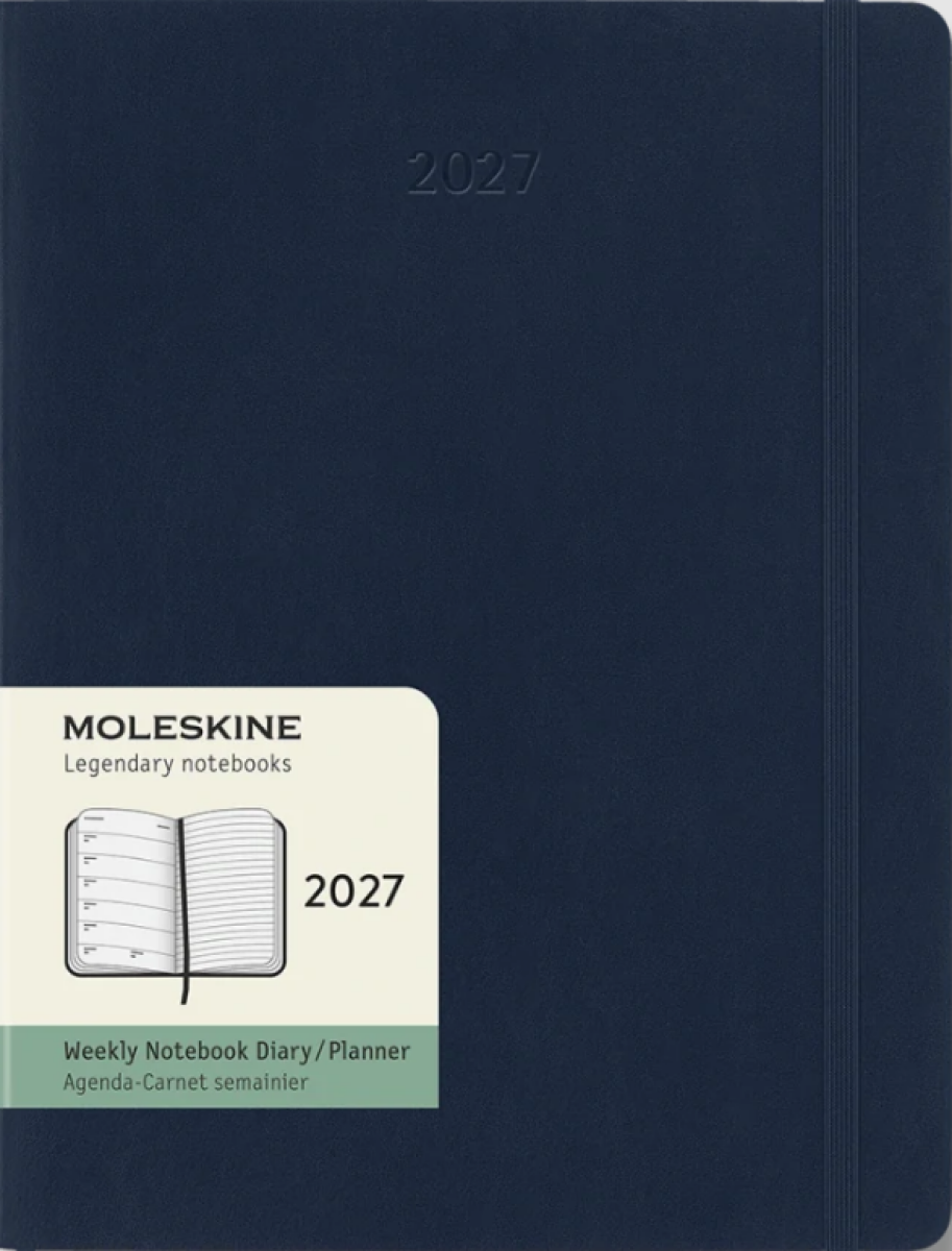 Moleskine – 12-mesačný týždenný plánovací diár 2027 (modrý)