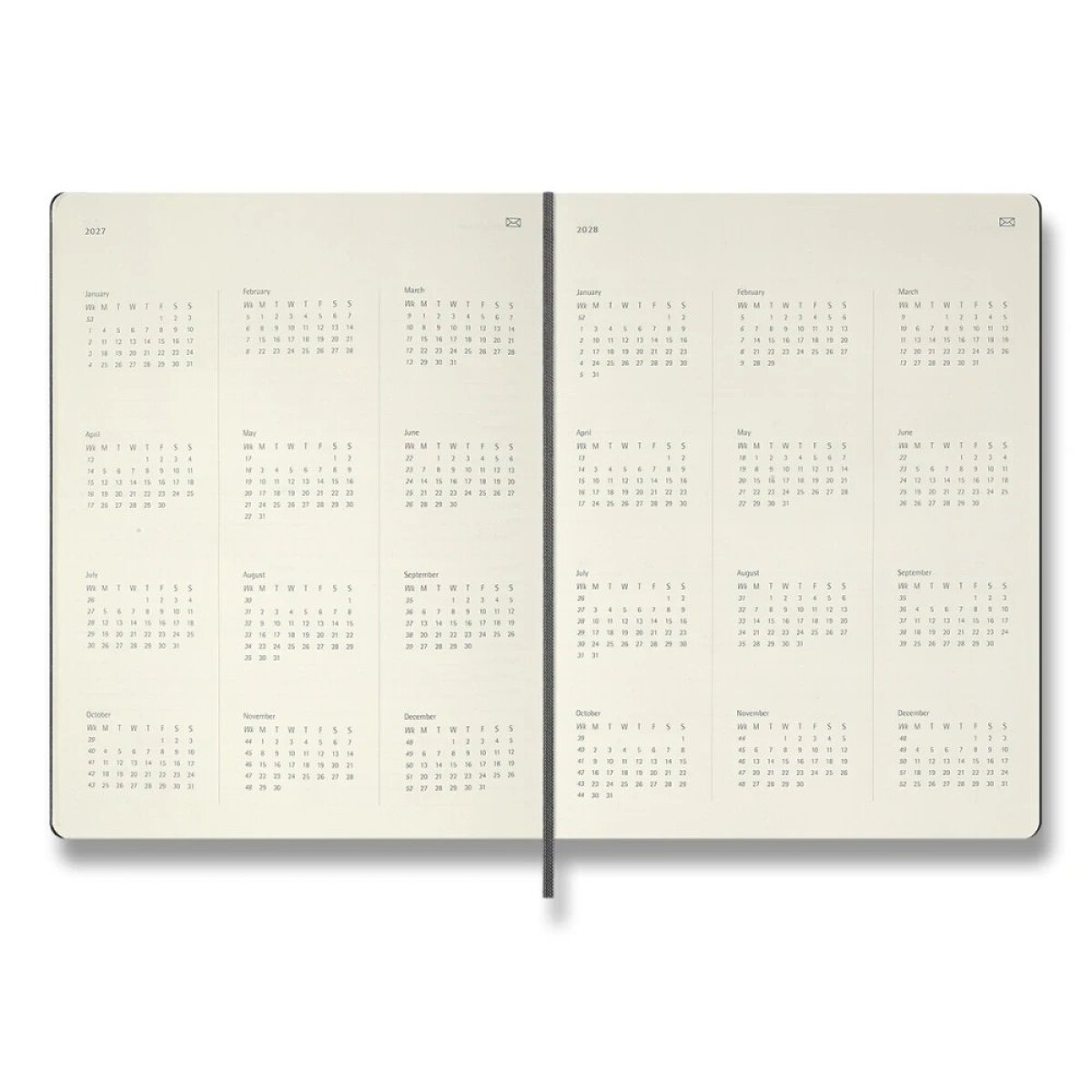 Diář+ MOLESKINE SMART PRO 2027 týdenní černý XL | Knihy Dobrovský