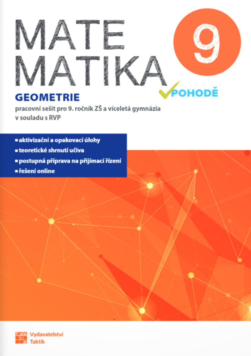 Kniha Matematika v pohodě 9 - Geometrie - pracovní sešit