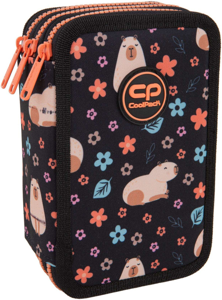 Penál 3-komorový s vybavením Coolpack Jumper 3 Capybara