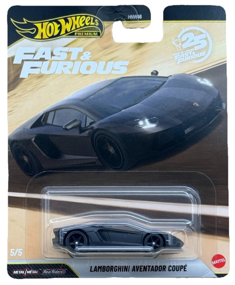 Hot Wheels Premium 2026 HW 25 Years Fast & Furious 5/5 Lamborghini Aventador