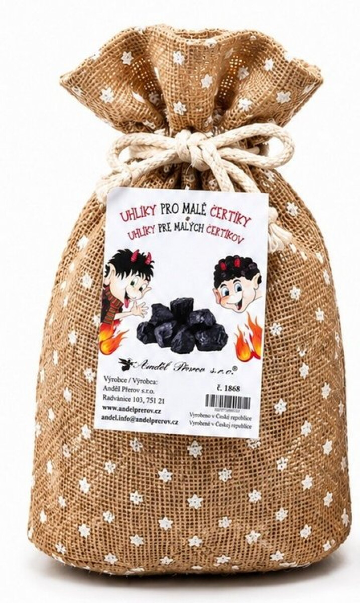 Uhlíky 1868 pro malé čertíky, 250 g uhlí