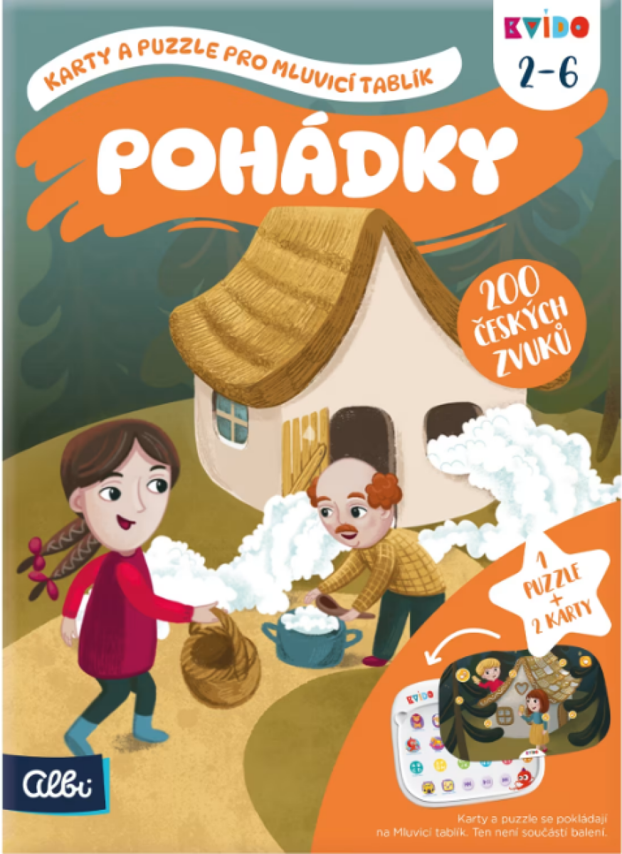 Kvído - Pohádky 2 - karty a puzzle pro Mluvicí tablík 2 ALBI