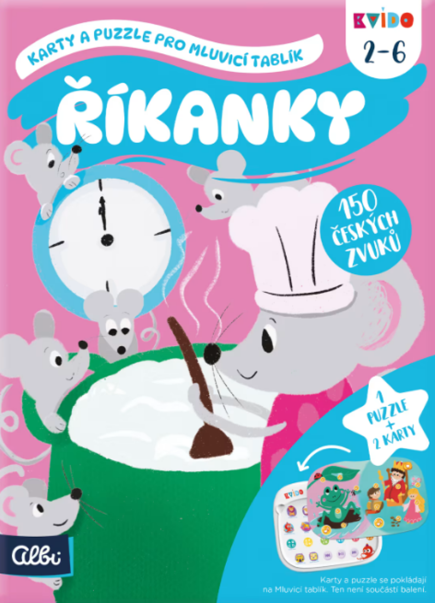 Kvído - Říkanky 2 - karty a puzzle pro Mluvicí tablík 2 ALBI