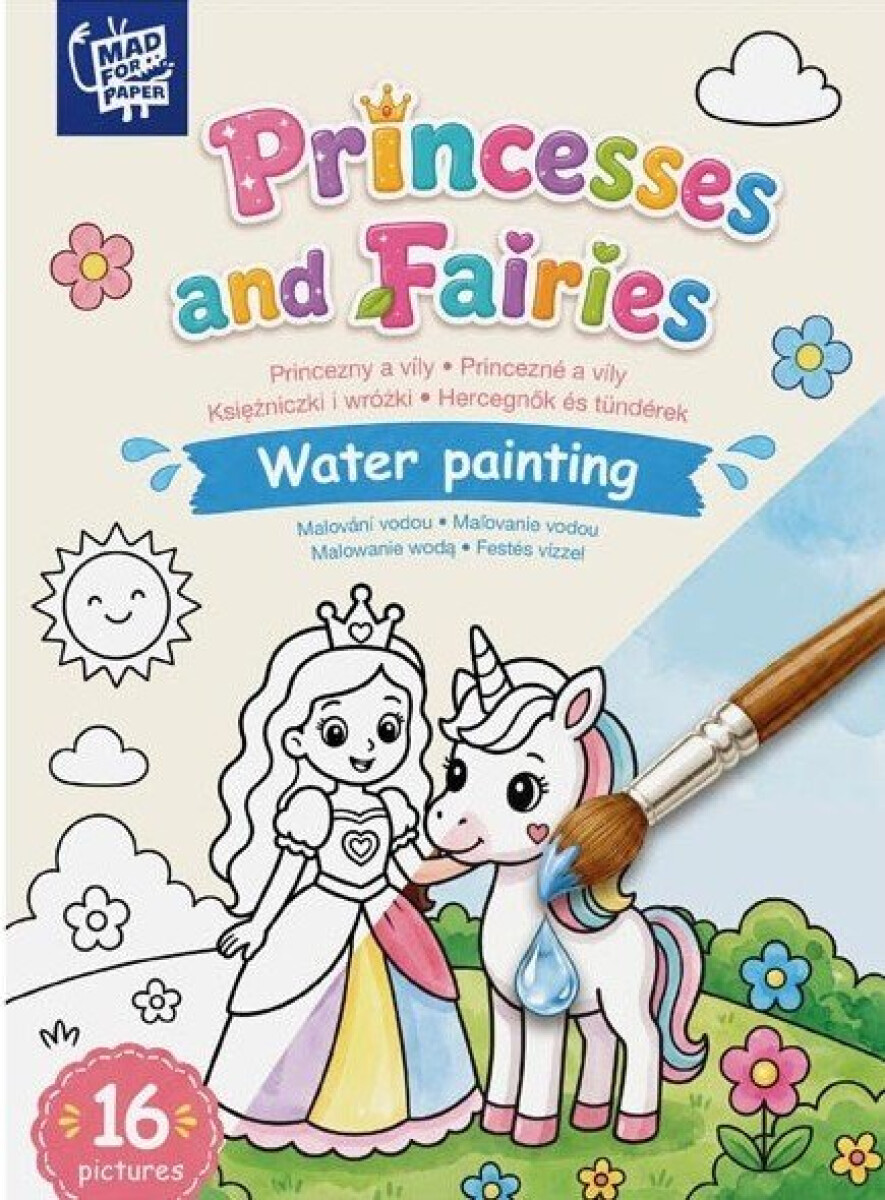Omalovánky vodové - Princezny a Víly - 16 stran